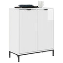 Sideboard Høj gloss hvid 69,5 x 33 x 82 cm Konstrueret træ