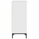 Sideboard Høj gloss hvid 69,5 x 33 x 82 cm Konstrueret træ