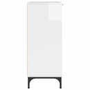 Sideboard Høj gloss hvid 69,5 x 33 x 82 cm Konstrueret træ