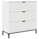 Sideboard med skuffe Hvid 79,5 x 33 x 82 cm Konstrueret træ