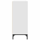 Sideboard med skuffe Hvid 79,5 x 33 x 82 cm Konstrueret træ