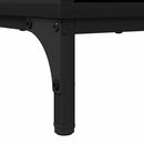 Sideboard med skuffe Sort 79,5 x 33 x 82 cm Konstrueret træ