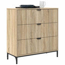 Sideboard Sonoma eg 79,5 x 33 x 82 cm Konstrueret træ