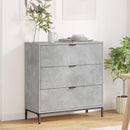 Sideboard Beton Grå 79,5 x 33 x 82 cm Konstrueret træ