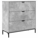 Sideboard Beton Grå 79,5 x 33 x 82 cm Konstrueret træ