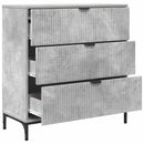 Sideboard Beton Grå 79,5 x 33 x 82 cm Konstrueret træ