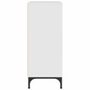 Sideboard Høj gloss hvid 79,5 x 33 x 82 cm Konstrueret træ