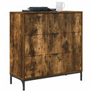 Sideboard Røget eg 79,5 x 33 x 82 cm Konstrueret træ