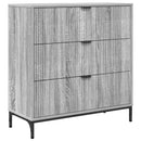 Sideboard Grå Sonoma 79,5 x 33 x 82 cm Konstrueret træ