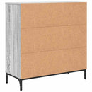 Sideboard Grå Sonoma 79,5 x 33 x 82 cm Konstrueret træ