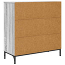 Sideboard Grå Sonoma 79,5 x 33 x 82 cm Konstrueret træ