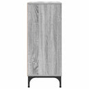Sideboard Grå Sonoma 79,5 x 33 x 82 cm Konstrueret træ