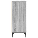 Sideboard Grå Sonoma 79,5 x 33 x 82 cm Konstrueret træ