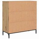 Sideboard Artisan Egetræ 79,5 x 33 x 82 cm Konstrueret træ