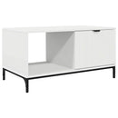 Sofabord med skuffe Hvid 90 x 49 x 46 cm Konstrueret træ