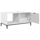 Sofabord med skuffe Hvid 90 x 49 x 46 cm Konstrueret træ