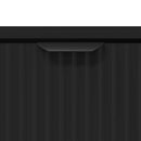 Sofabord med skuffe Sort eg 90 x 49 x 46 cm Konstrueret træ