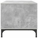 Sofabord med skuffe Beton Grå 90 x 49 x 46 cm Konstrueret træ
