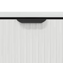Sofabord Høj gloss hvid 90 x 49 x 46 cm Konstrueret træ