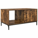 Sofabord med skuffe Røget eg 90 x 49 x 46 cm Konstrueret træ