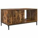 Sofabord med skuffe Røget eg 90 x 49 x 46 cm Konstrueret træ