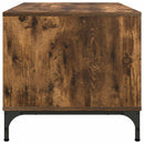 Sofabord med skuffe Røget eg 90 x 49 x 46 cm Konstrueret træ