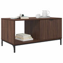 Sofabord med skuffe Brun eg 90 x 49 x 46 cm Konstrueret træ