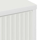 Sideboard med skuffe Hvid 89,5 x 33 x 82 cm Konstrueret træ