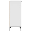 Sideboard med skuffe Hvid 89,5 x 33 x 82 cm Konstrueret træ