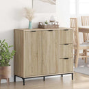 Sideboard Sonoma eg 89,5 x 33 x 82 cm Konstrueret træ