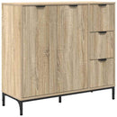 Sideboard Sonoma eg 89,5 x 33 x 82 cm Konstrueret træ