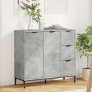 Sideboard Beton Grå 89,5 x 33 x 82 cm Konstrueret træ
