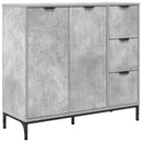 Sideboard Beton Grå 89,5 x 33 x 82 cm Konstrueret træ