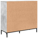 Sideboard Beton Grå 89,5 x 33 x 82 cm Konstrueret træ
