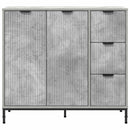 Sideboard Beton Grå 89,5 x 33 x 82 cm Konstrueret træ