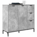 Sideboard Beton Grå 89,5 x 33 x 82 cm Konstrueret træ