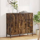 Sideboard med skuffe Røget eg 89,5 x 33 x 82 cm Konstrueret træ