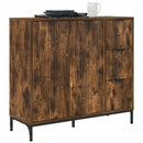 Sideboard Røget eg 89,5 x 33 x 82 cm Konstrueret træ