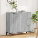 Sideboard Grå Sonoma 89,5 x 33 x 82 cm Konstrueret træ