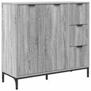 Sideboard Grå Sonoma 89,5 x 33 x 82 cm Konstrueret træ
