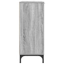 Sideboard Grå Sonoma 89,5 x 33 x 82 cm Konstrueret træ