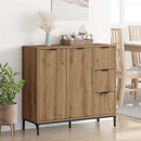 Sideboard Artisan Egetræ 89,5 x 33 x 82 cm Konstrueret træ