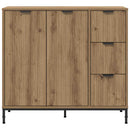 Sideboard Artisan Egetræ 89,5 x 33 x 82 cm Konstrueret træ