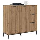 Sideboard Artisan Egetræ 89,5 x 33 x 82 cm Konstrueret træ