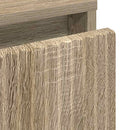 Sengebord Sonoma-eg 63.5 x 36 x 61 cm Konstrueret træ