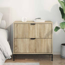 Sengebord Sonoma-eg 63.5 x 36 x 61 cm Konstrueret træ