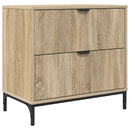 Sengebord Sonoma-eg 63.5 x 36 x 61 cm Konstrueret træ