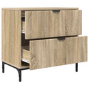 Sengebord Sonoma-eg 63.5 x 36 x 61 cm Konstrueret træ