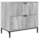 Sengebord Grå sonoma-eg 63.5 x 36 x 61 cm Konstrueret træ