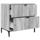Sengebord Grå sonoma-eg 63.5 x 36 x 61 cm Konstrueret træ